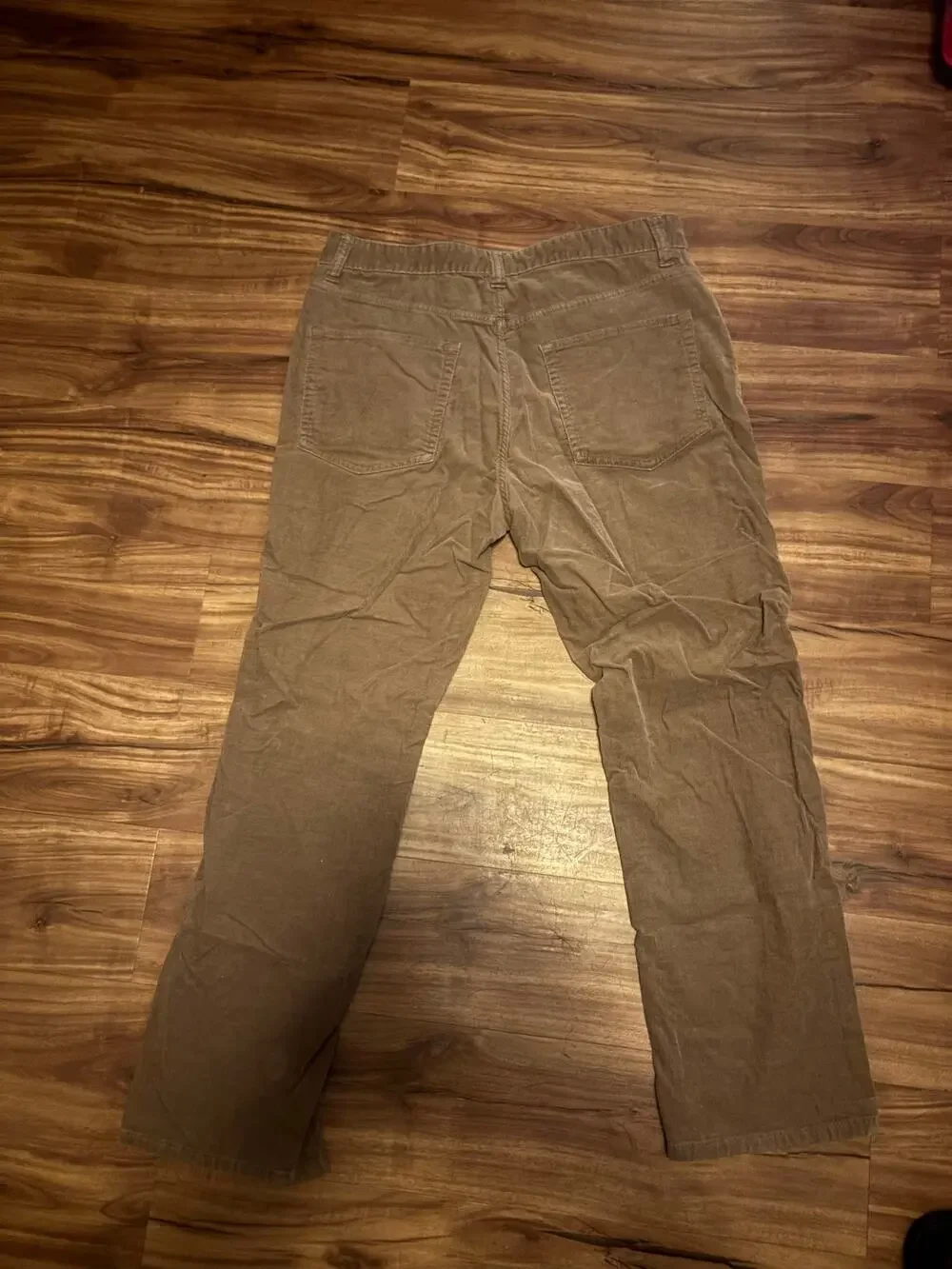 Nautica Corduroy Pants - Tan/Khaki Straight Leg 34x30